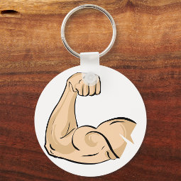Arm Muscle Keychain | Zazzle