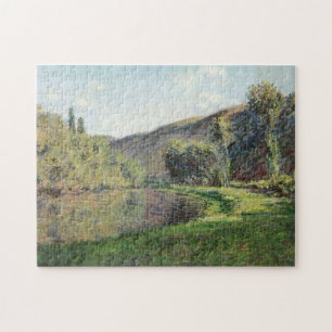 Arm of Seine at Jeufosse Afternoon Monet Fine Art Jigsaw Puzzle