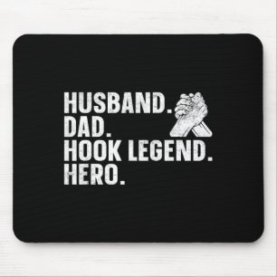 Arm Wrestling Arm Wrestler Husband. Dad. Hook Lege Mouse Pad
