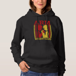 Arm Wrestling Armwrestler Athlete Squeezing Biceps Hoodie