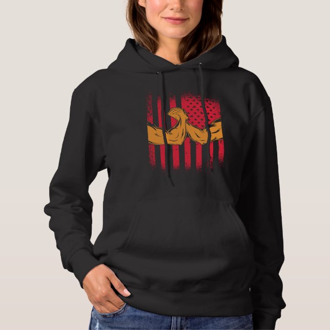 Arm Wrestling Armwrestling Sport Wrist Wrestling P Hoodie (Front)