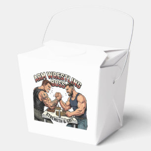 Arm Wrestling Boss Patriotic Eagle Favor Takeout B Boxes