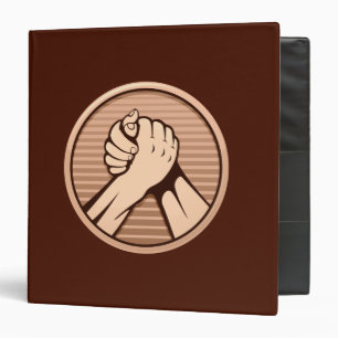 Arm wrestling Bronze 3 Ring Binder