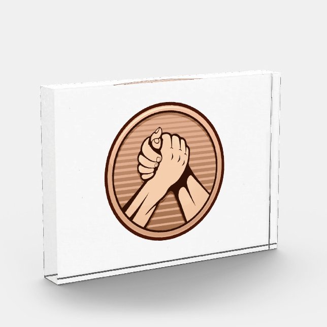 Arm wrestling Bronze Award (Left)