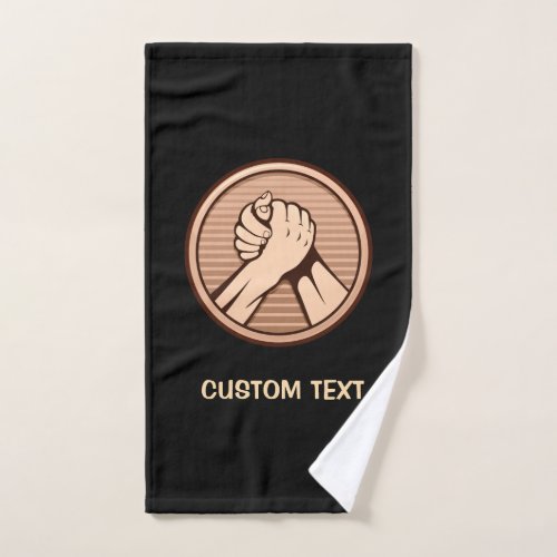 Arm wrestling Bronze Bath Towel Set