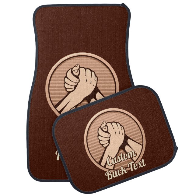 Arm wrestling Bronze Car Mat (Set)
