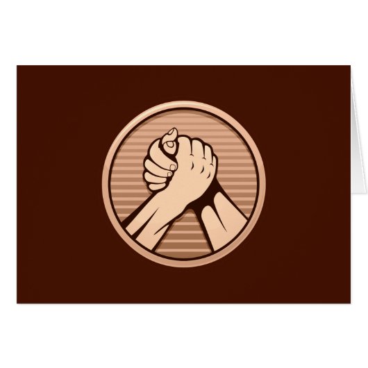 Arm wrestling Bronze Cards (Front Horizontal)
