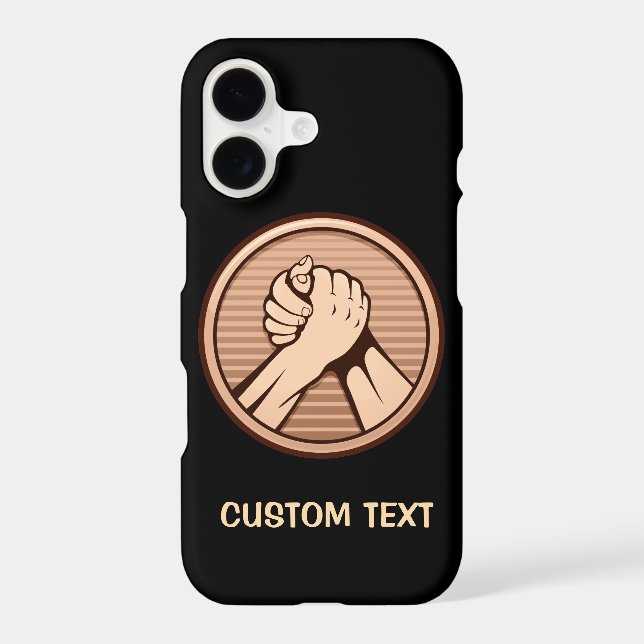 Arm wrestling Bronze Case-Mate iPhone Case (Back)