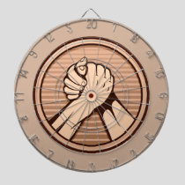 Arm wrestling Bronze Dart Board