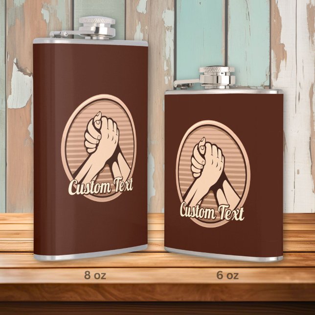 Arm wrestling Bronze Flask (Creator Uploaded)