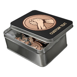 Arm wrestling Bronze Jigsaw Puzzle