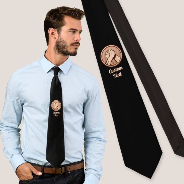 Arm wrestling Bronze Neck Tie (Creator Uploaded)