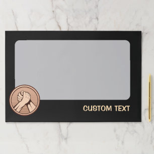 Arm wrestling Bronze Paper Pad