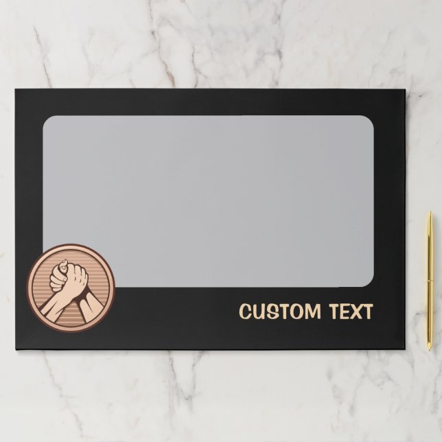 Arm wrestling Bronze Paper Pad (Insitu)