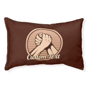 Arm wrestling Bronze Pet Bed