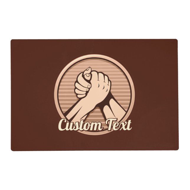 Arm wrestling Bronze Placemat (Front)