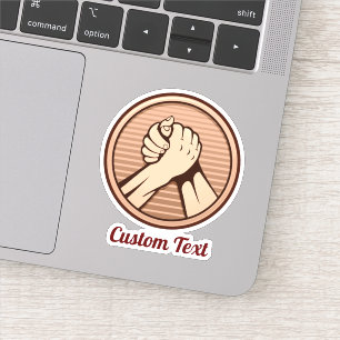 Arm Wrestling Bronze Sticker