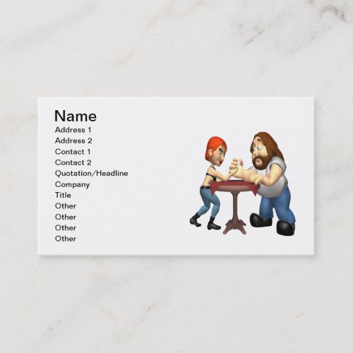 Arm Wrestling Business Card