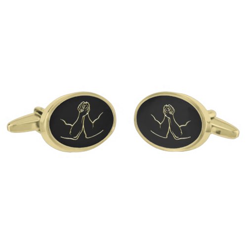 Arm Wrestling Cufflinks