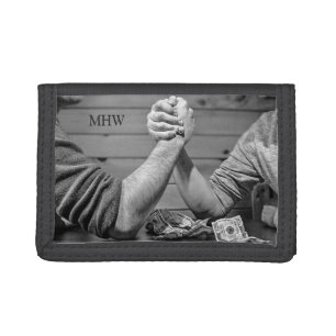 Arm Wrestling custom monogram wallets