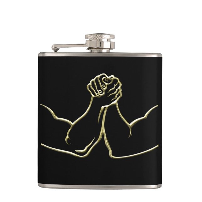 Arm Wrestling Flask (Front)