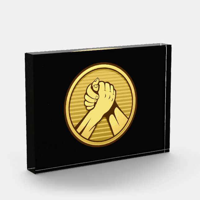 Arm wrestling Gold Award (Left)