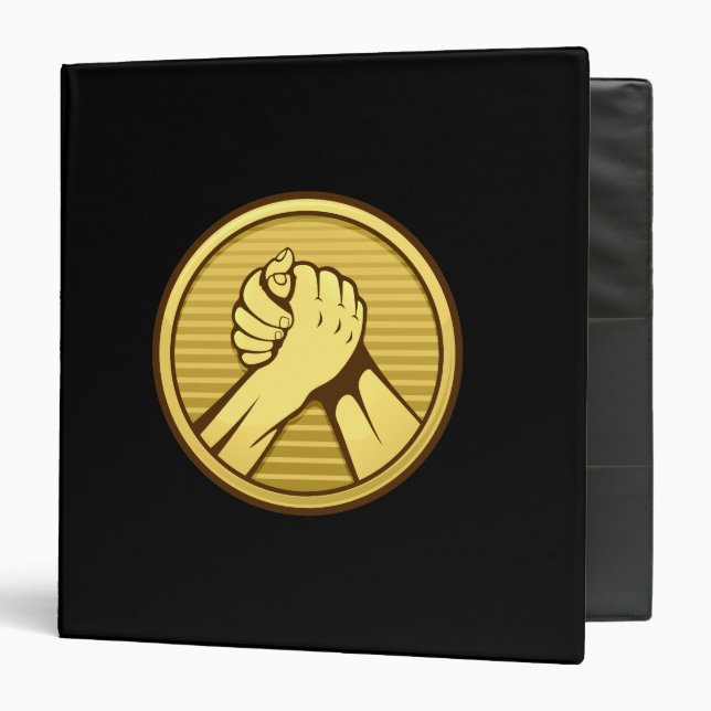 Arm wrestling Gold Binder (Front/Inside)