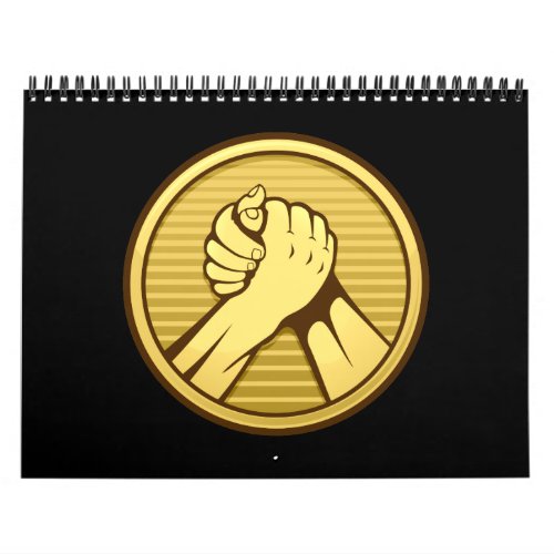 Arm wrestling Gold Calendar