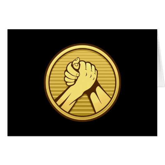 Arm wrestling Gold Cards (Front Horizontal)
