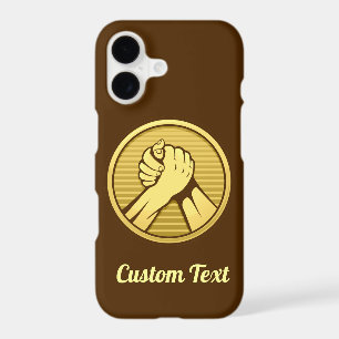 Arm wrestling Gold iPhone 17 Case