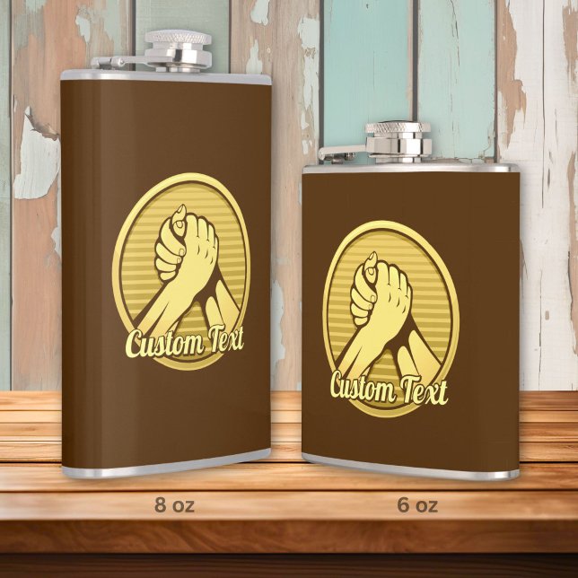 Arm Wrestling Gold Flask (Creator Uploaded)