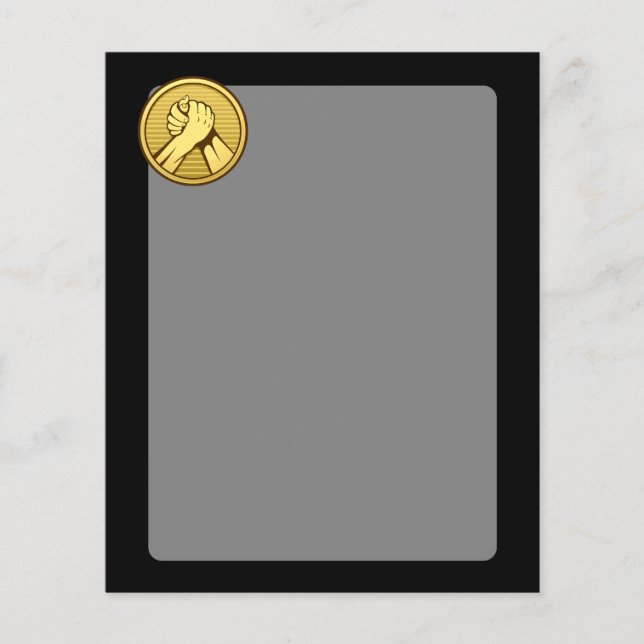 Arm wrestling Gold Flyer (Front)