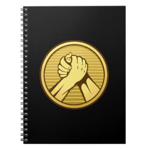 Arm wrestling Gold Notebook