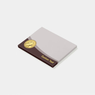 Arm Wrestling Gold Post-it Notes