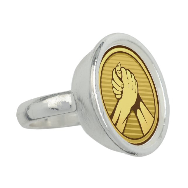 Arm wrestling Gold Ring (Side)