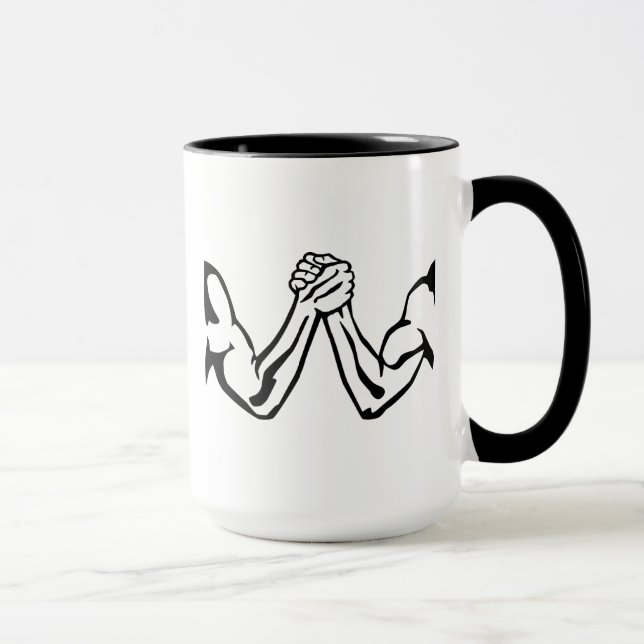 Arm wrestling mug (Right)