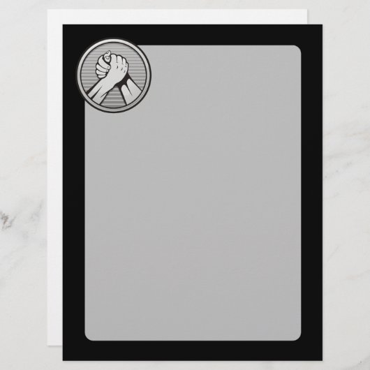 Arm wrestling Silver (Front/Back)