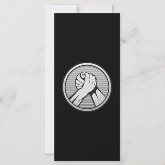 Arm wrestling Silver (Back)