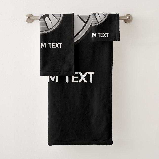 Arm wrestling Silver Bath Towel Set (Insitu)