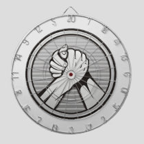 Arm wrestling Silver Dart Board