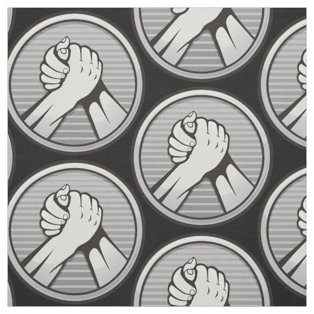 Arm wrestling Silver Fabric (Swatch)