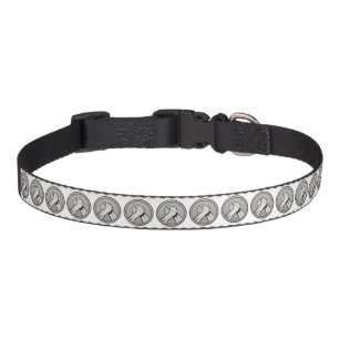 Arm wrestling Silver Pet Collar