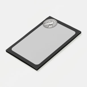 Arm wrestling Silver Post-it Notes