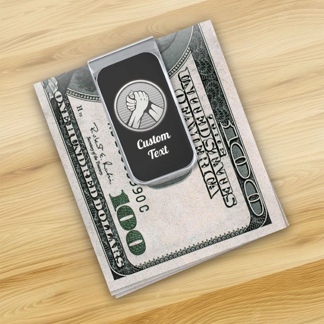 Arm wrestling Silver Silver Finish Money Clip (Creator Uploaded)