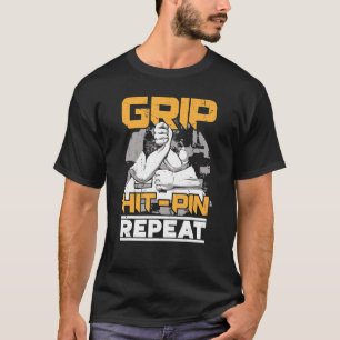 Arm Wrestling Sport Vintage and Retro Wrestling 2 T-Shirt