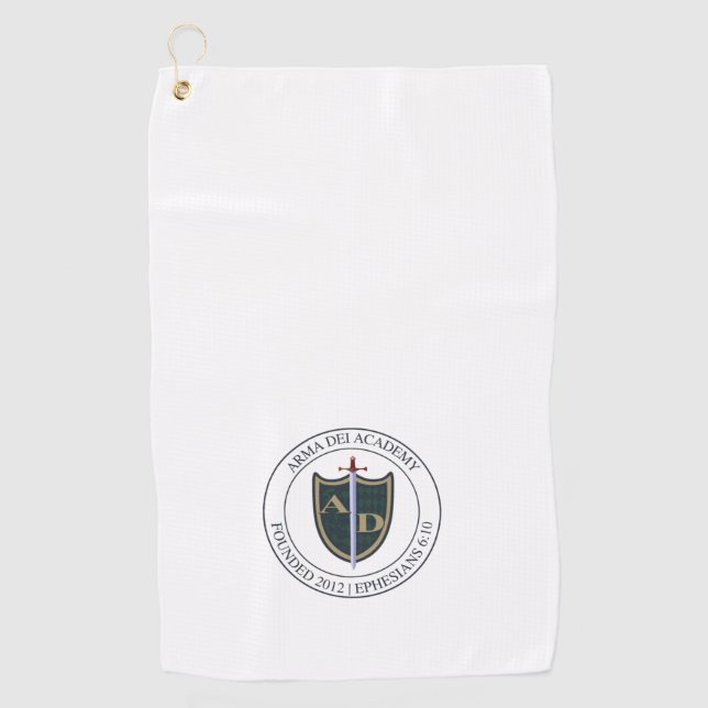 Arma Dei Academy Golf Towel (Front)