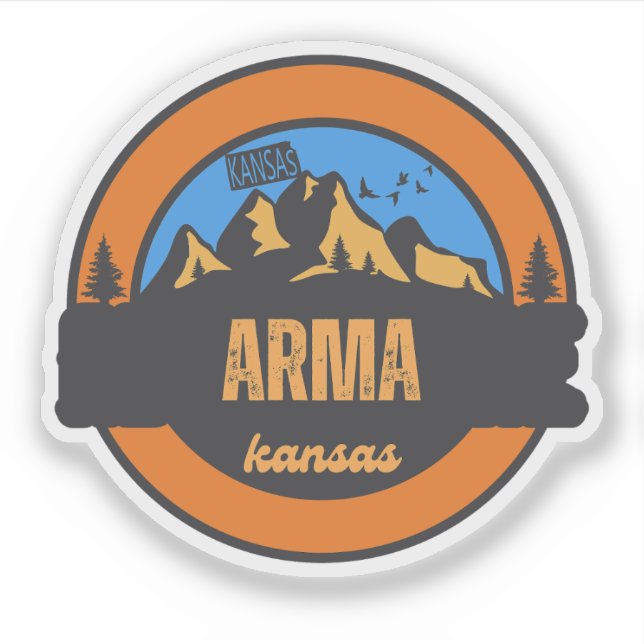 Arma, Kansas Sticker (Front)