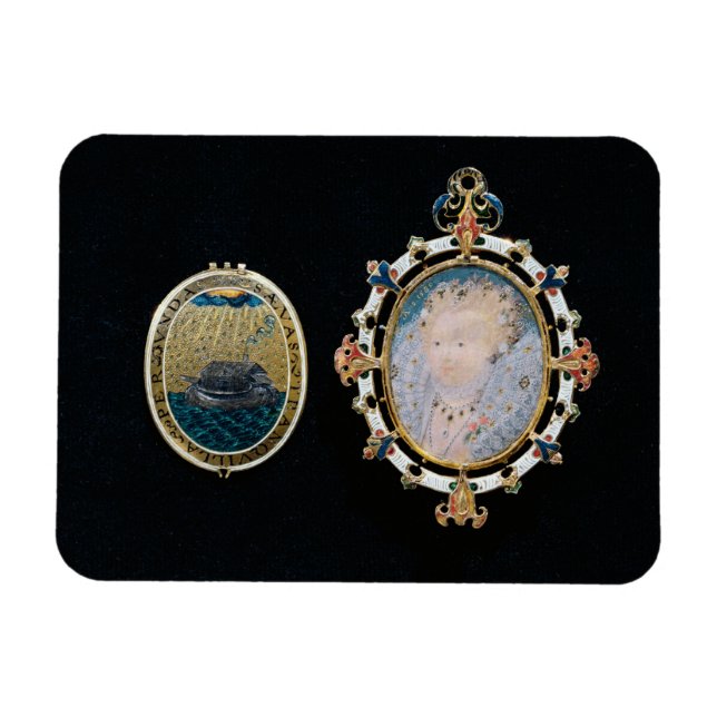 Armada Jewel, miniature of Queen Elizabeth I enclo Magnet (Horizontal)
