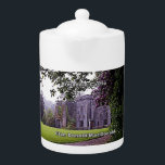 Armadale Castle Teapot<br><div class="desc">Strut your Clan Donald/MacDonald pride (or just quietly enjoy it) with an item that features the clan seat. Armadale Castle, spiritual home of Clan Donald/MacDonald, is located in the southern section of the Isle of Skye, Scotland. Overcast © Copyright Hilmar Ilgenfritz and licensed for reuse under this Creative Commons Licence....</div>