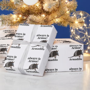 Armadillo Animal Funny  Wrapping Paper